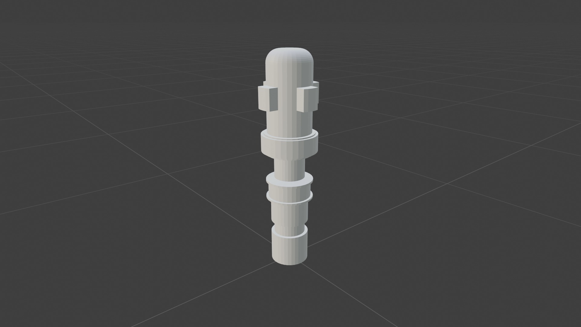 Void Decoration Pilar Low-poly 3D model_1