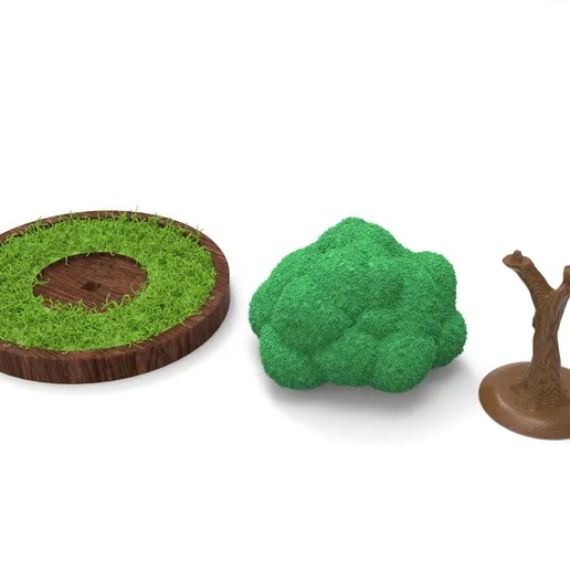 3D apple tree  3D print model_1