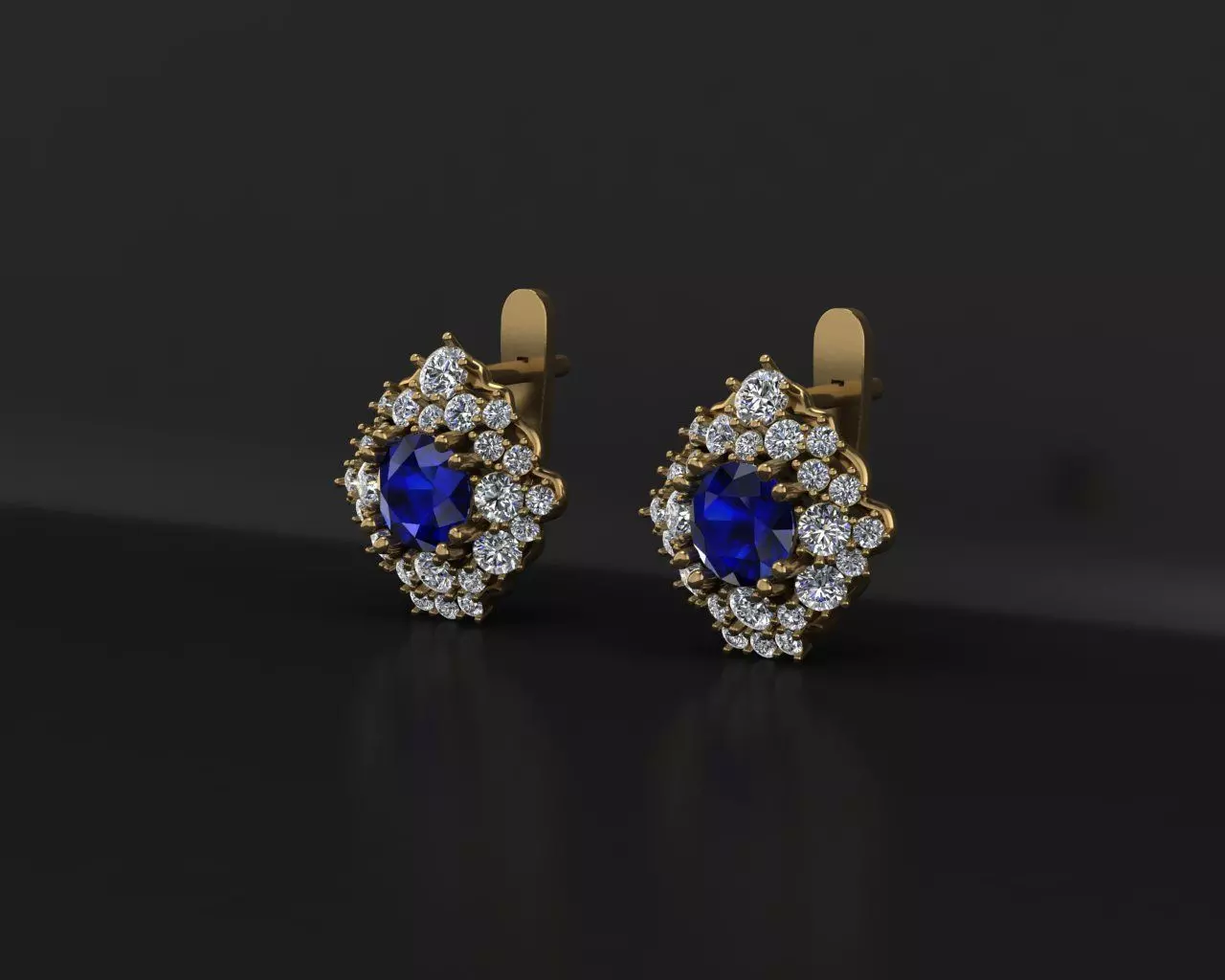 Classic Earrings 3D print model