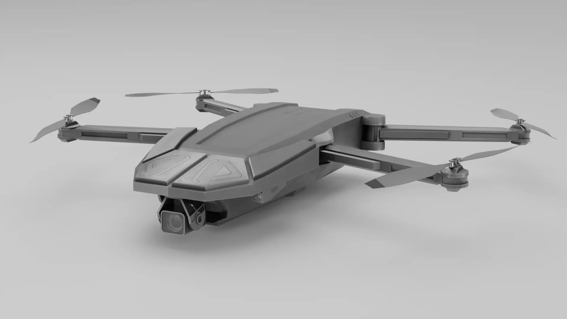 Drone Low-poly 3D model