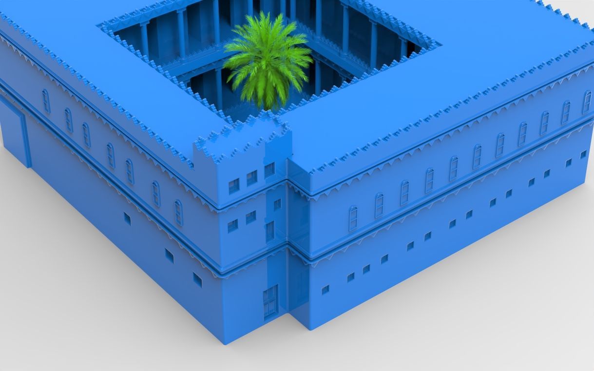 3D Design of Qasr Al-Murabba Sudia Arbia KSA 3D model_12