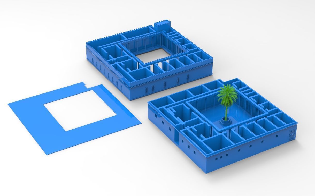 3D Design of Qasr Al-Murabba Sudia Arbia KSA 3D model_8