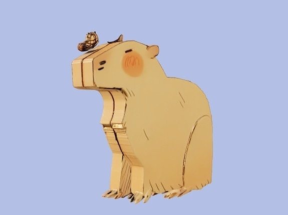 carpincho capibara 3D model