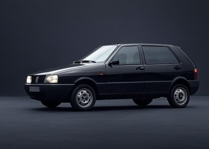 Fiat Uno 3D Model Realistic Medium Quality 3D model