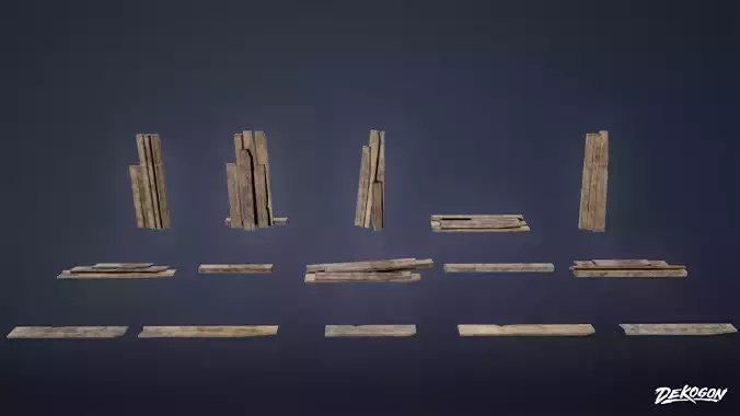 JOBSITE - Wood Planks 01 - LOW POLY AND NANITE