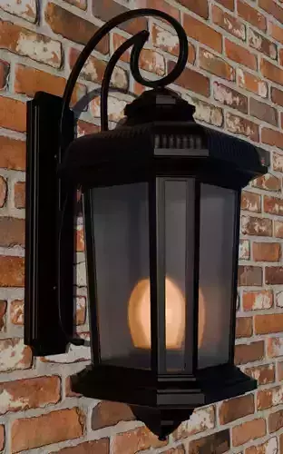 4K High Polly Old Wall Lattern