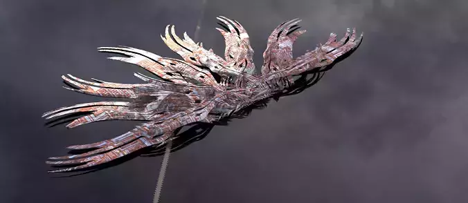 Sea Flower sci fi sculpture 2