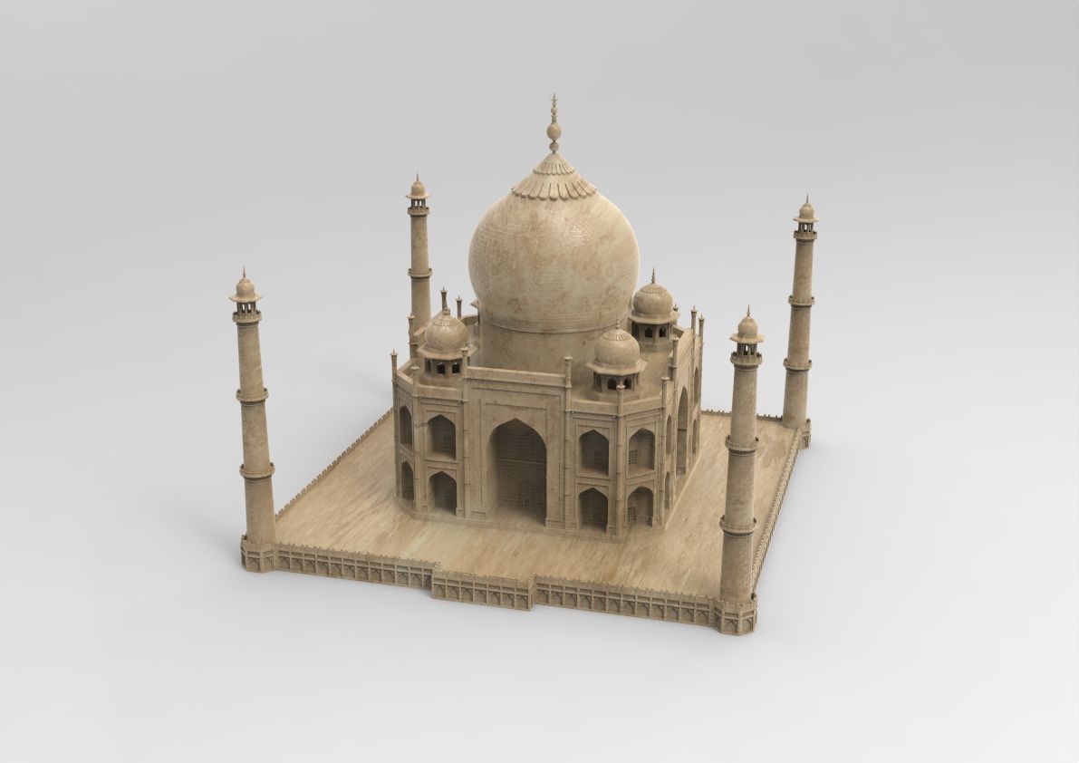 3D Design of the Taj Mahal 3D print model