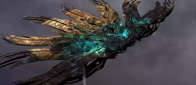 Sea Flower sci fi sculpture 