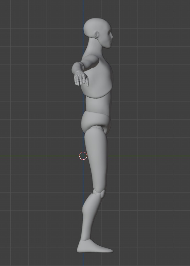 T pose man 3D model_1