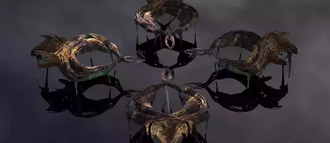 Sea Flower sci fi sculpture 4