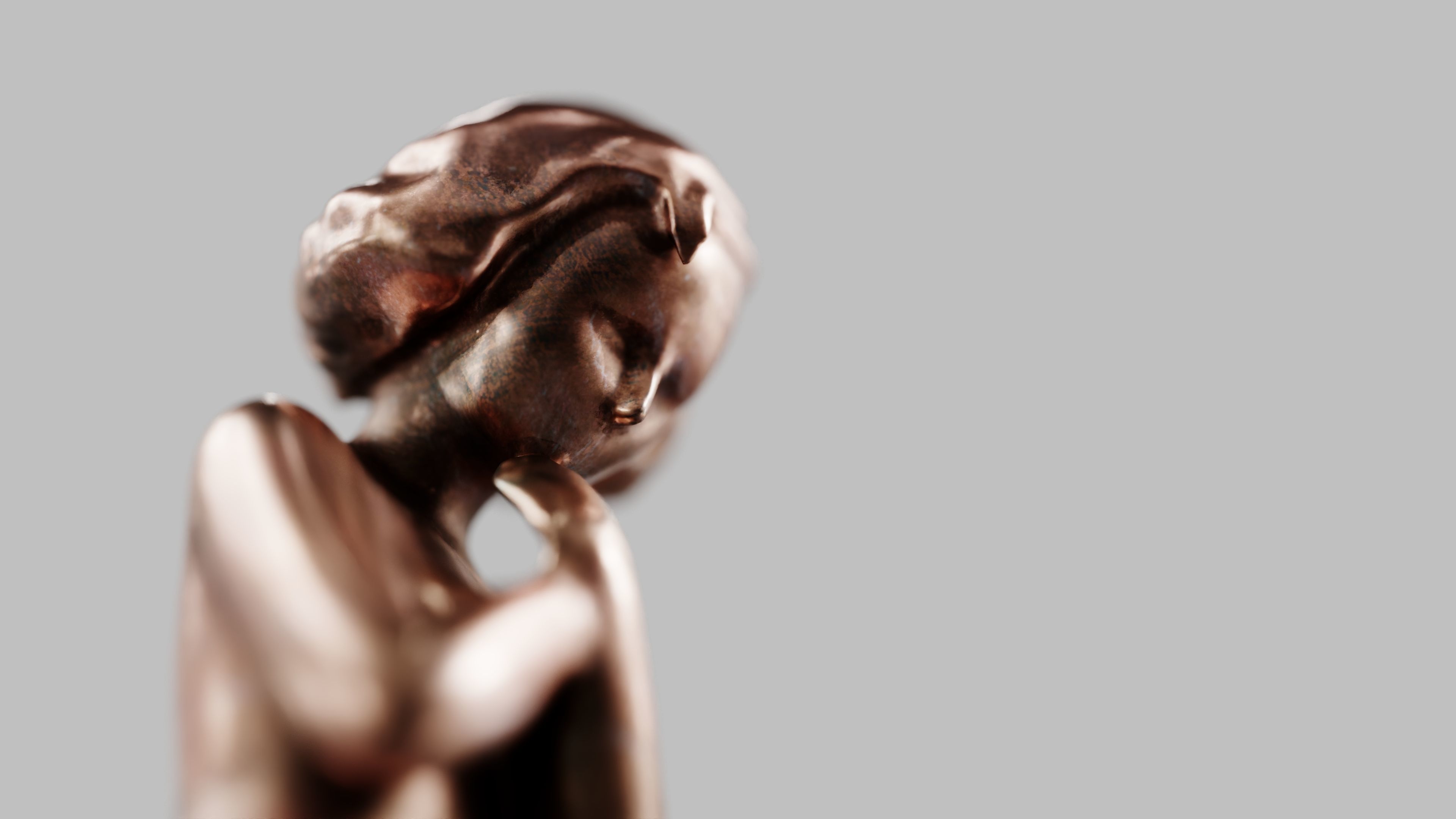 Girl Statuette 3D model_15