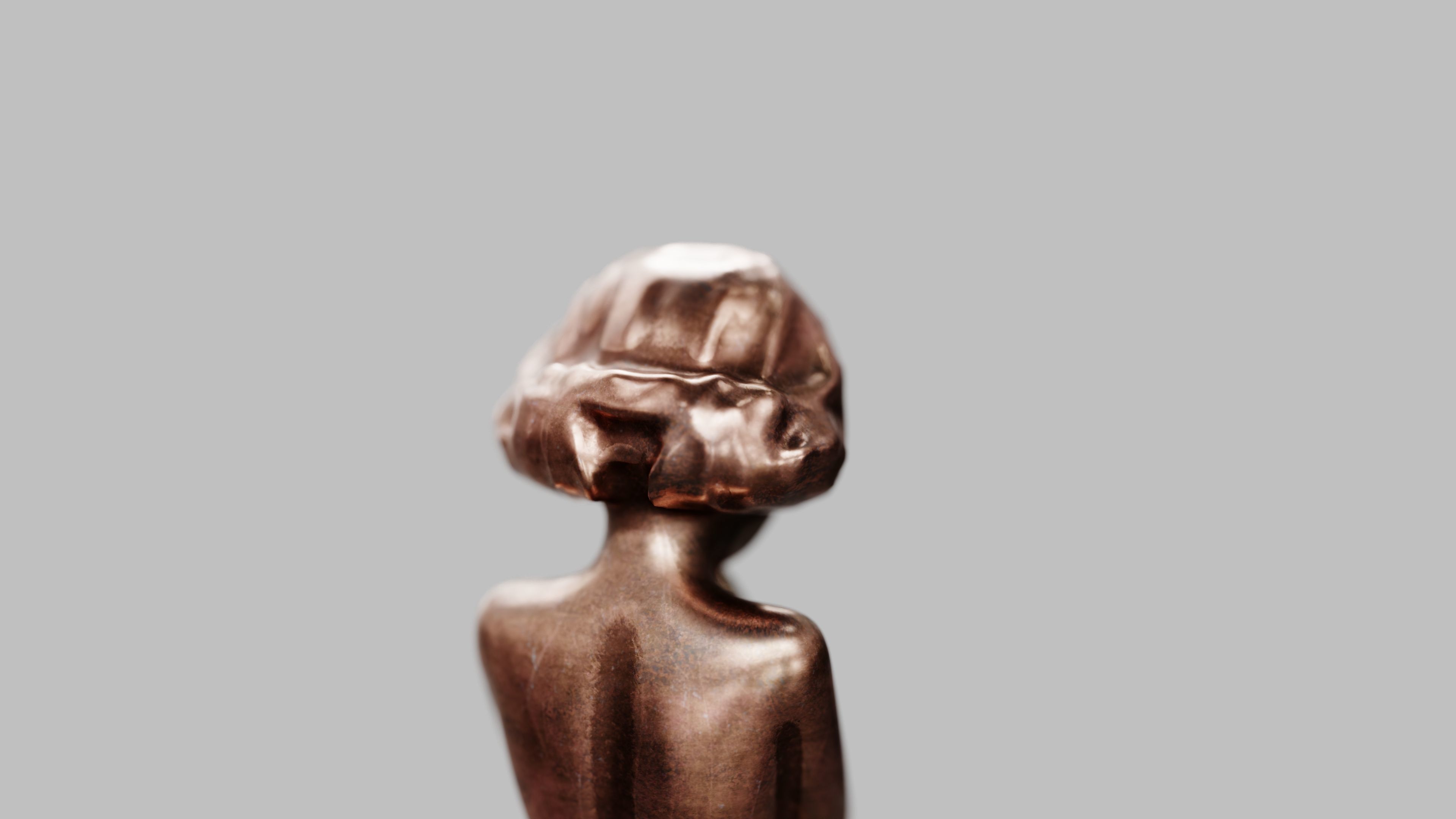 Girl Statuette 3D model_17