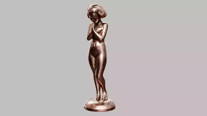 Girl Statuette 3D model