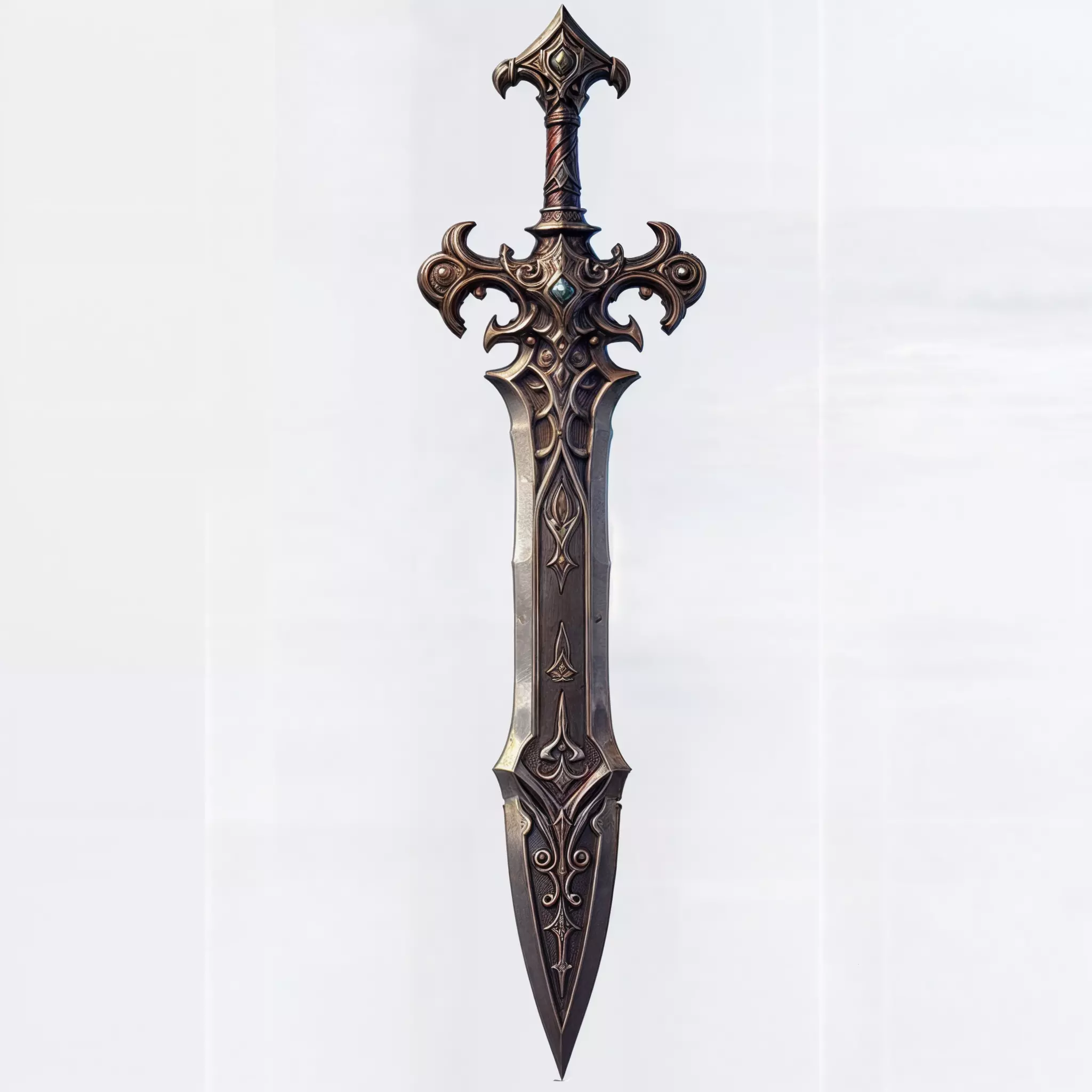 Medieval Fantasy Ornamental Sword 3D model