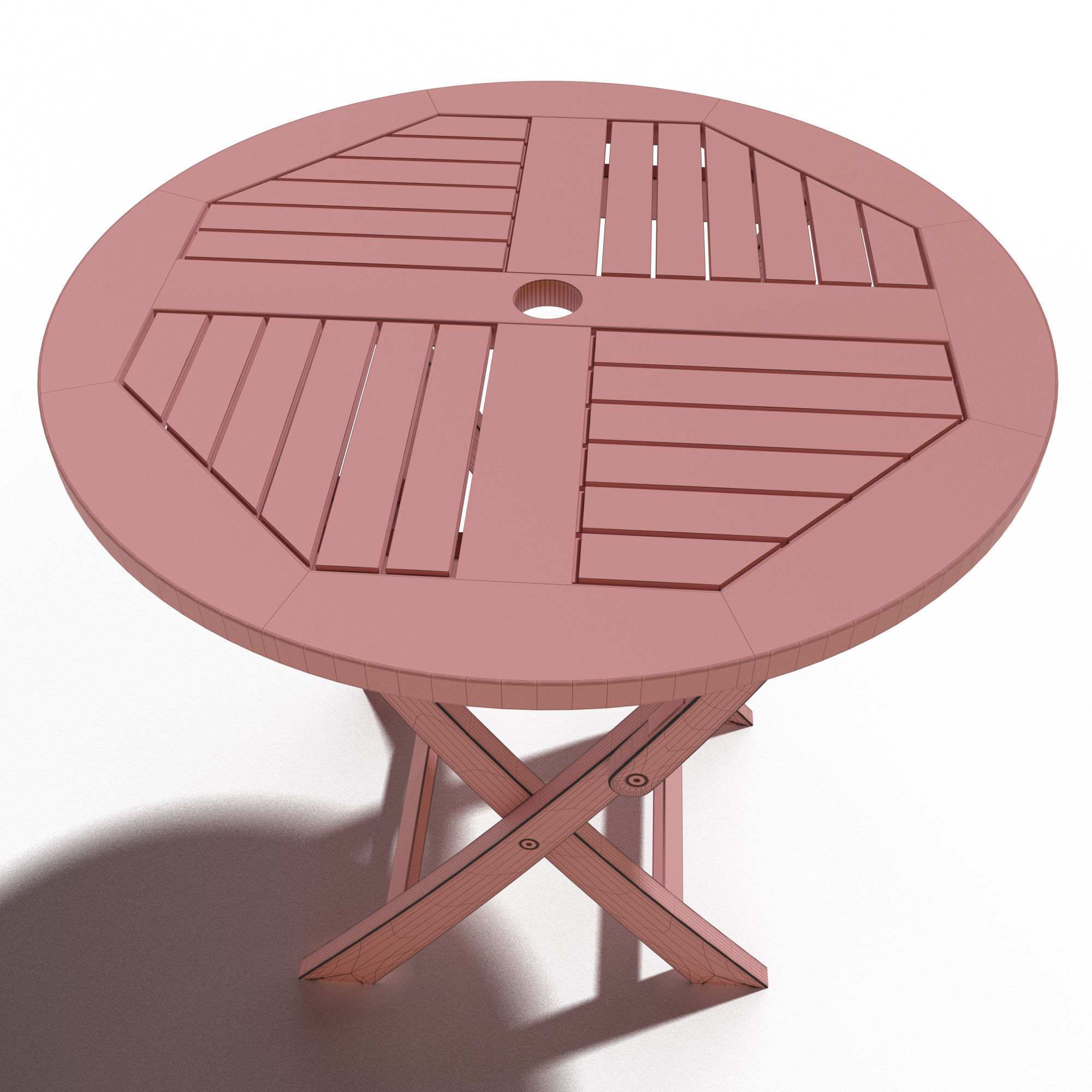 Valencia Bistro Table 3D model_7