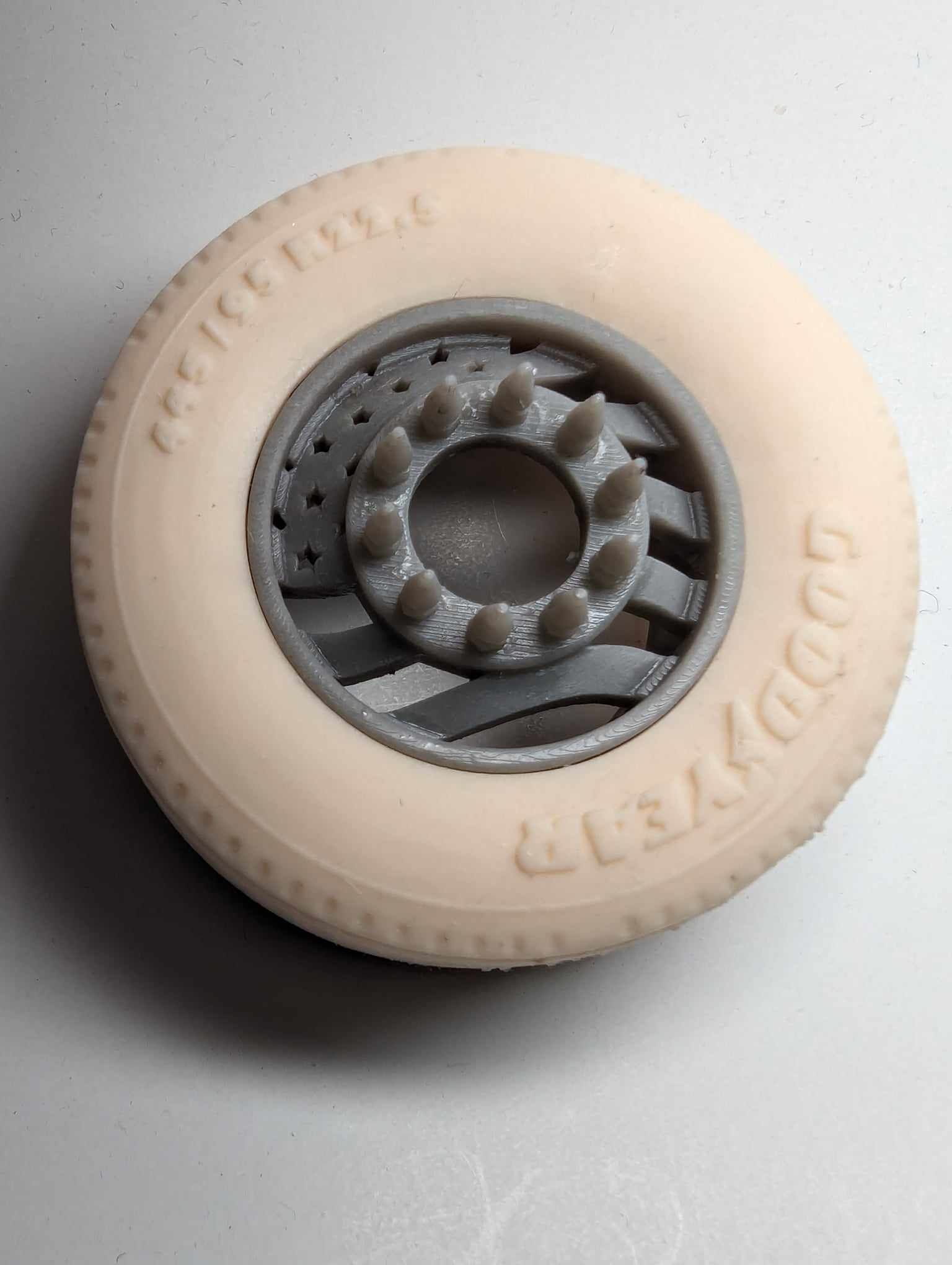 US Flag rims for Semi truck and trailer 22-5 inch 3D print model_1