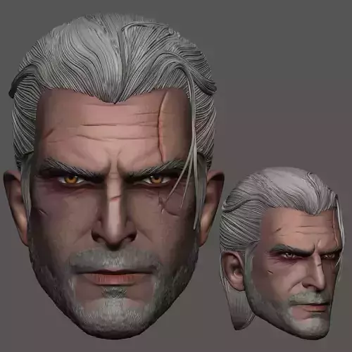GERALT - HEAD CUSTOM 3D print model