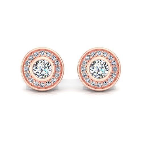 Diamond earring 3d Model  3D print model