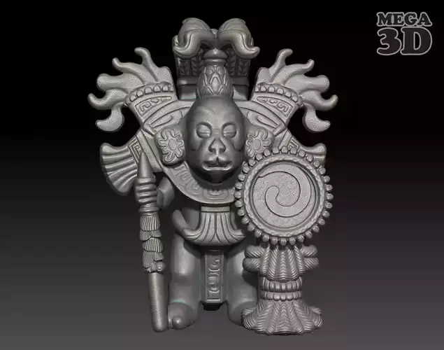 Ancient Mayan Statue 05 241231 3D print model