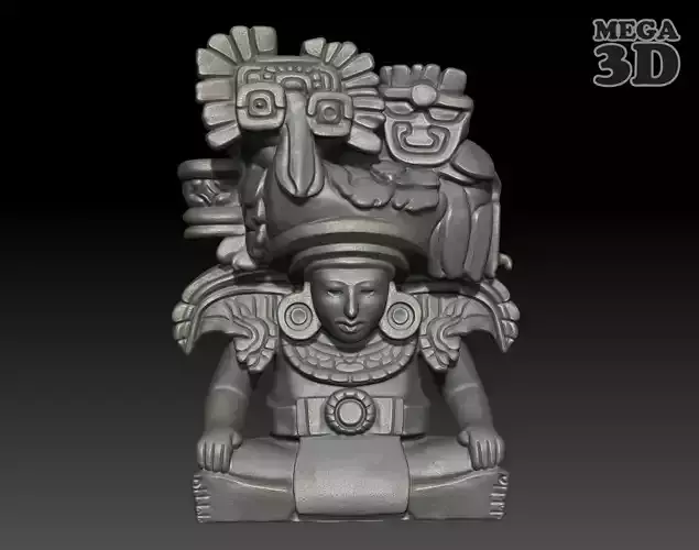 Ancient Mayan Statue 04 241231 3D print model
