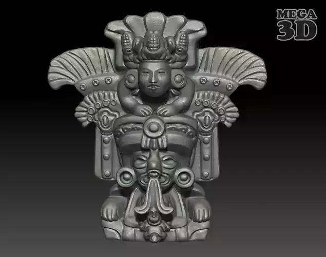 Ancient Mayan Statue 03 241231 3D print model