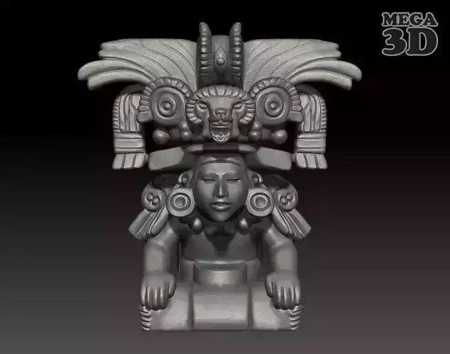 Ancient Mayan Statue 02 241231 3D print model