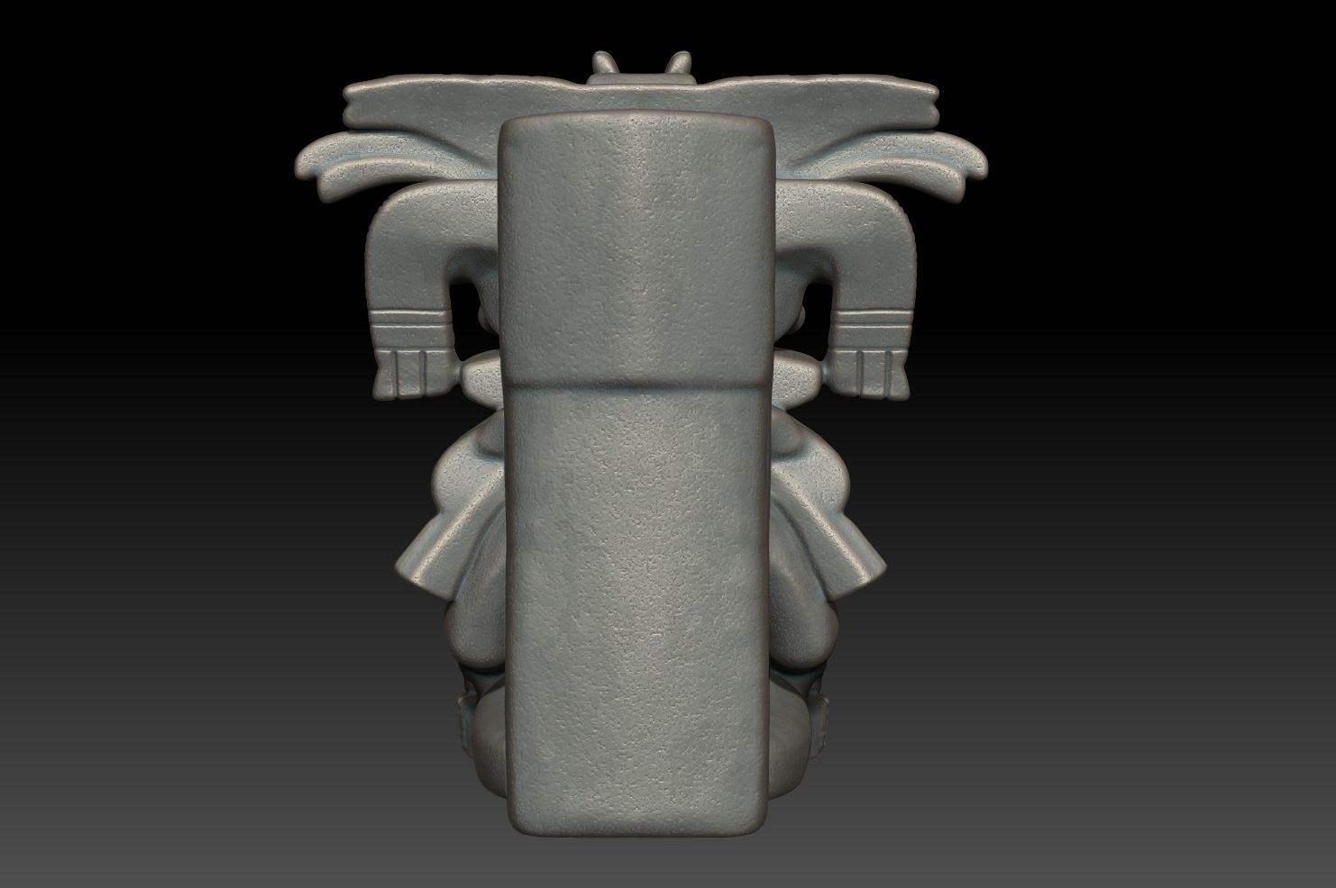 Ancient Mayan Statue 02 241231 3D print model_7