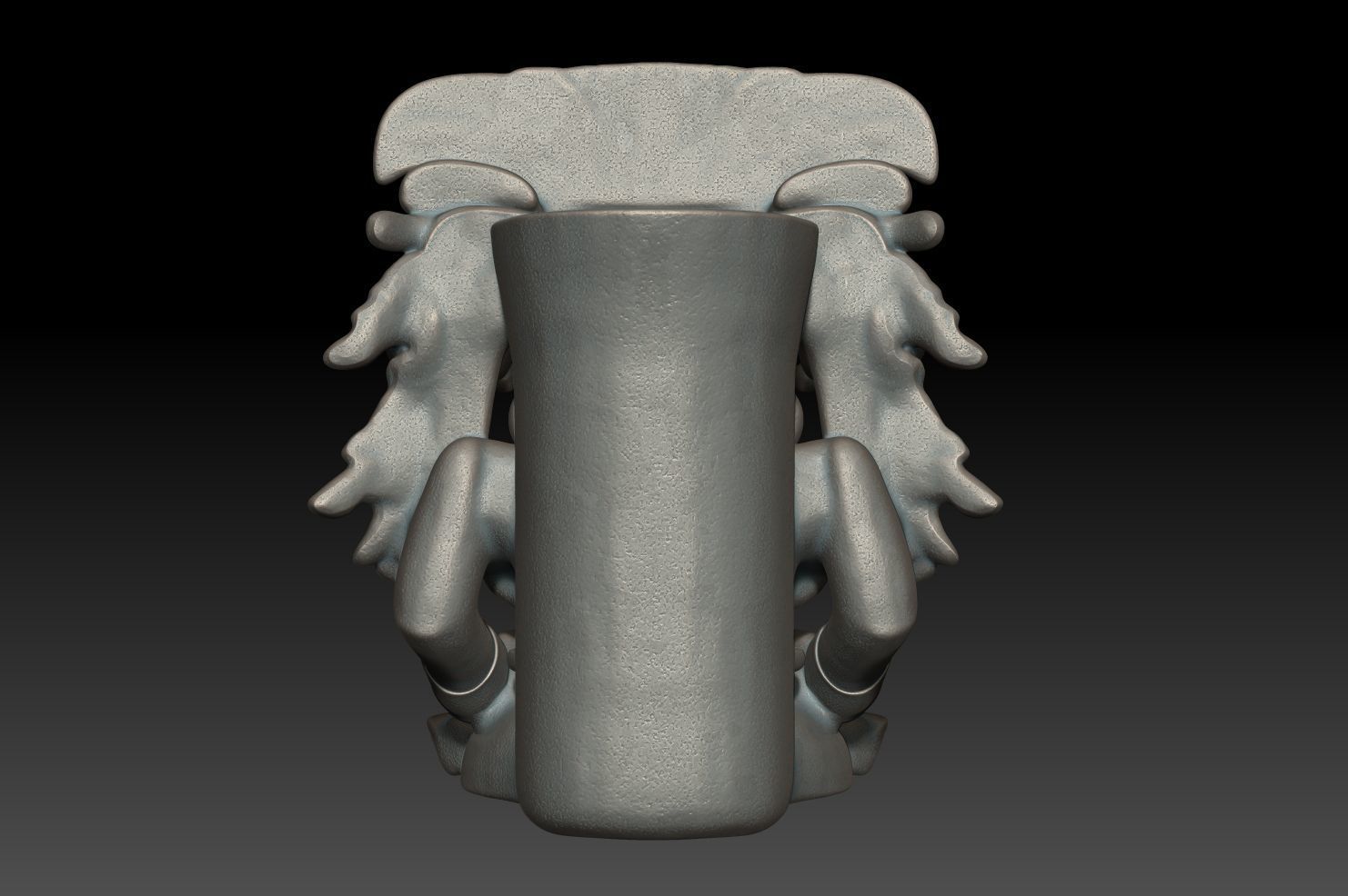 Ancient Mayan Statue 01 241231 3D print model_7