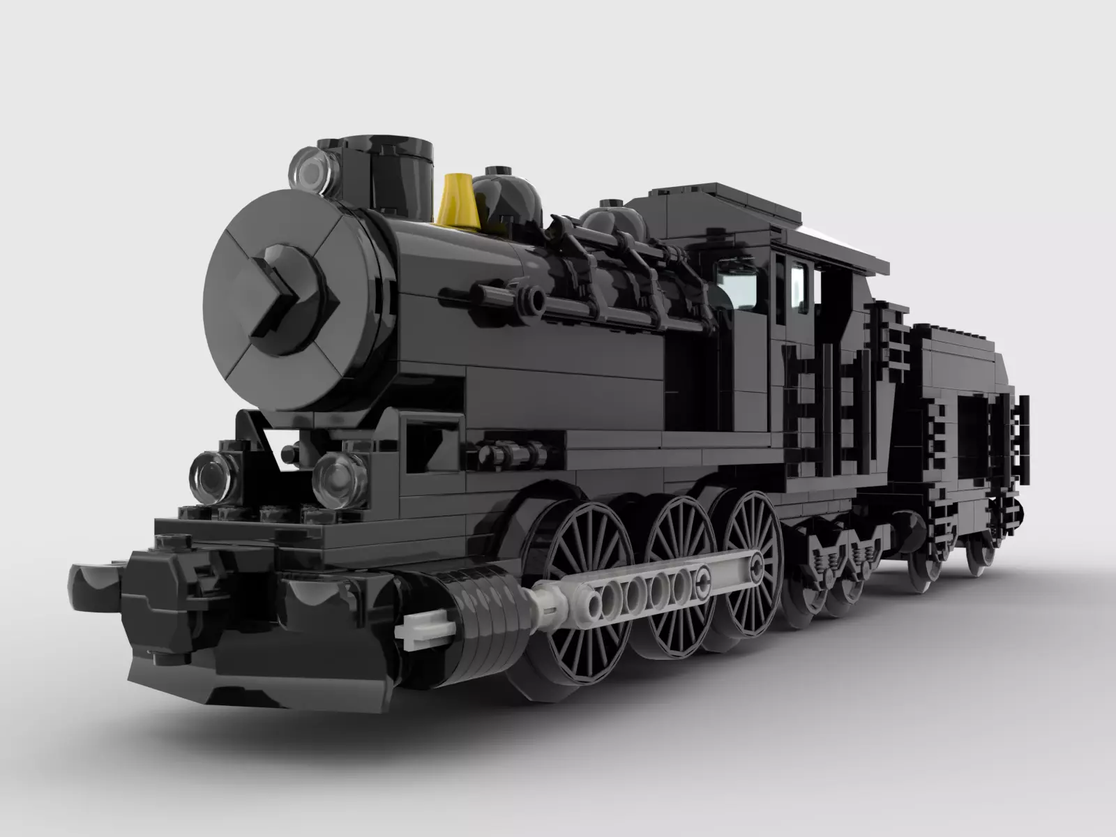 MOC Large Locomotive Motorized 3D model