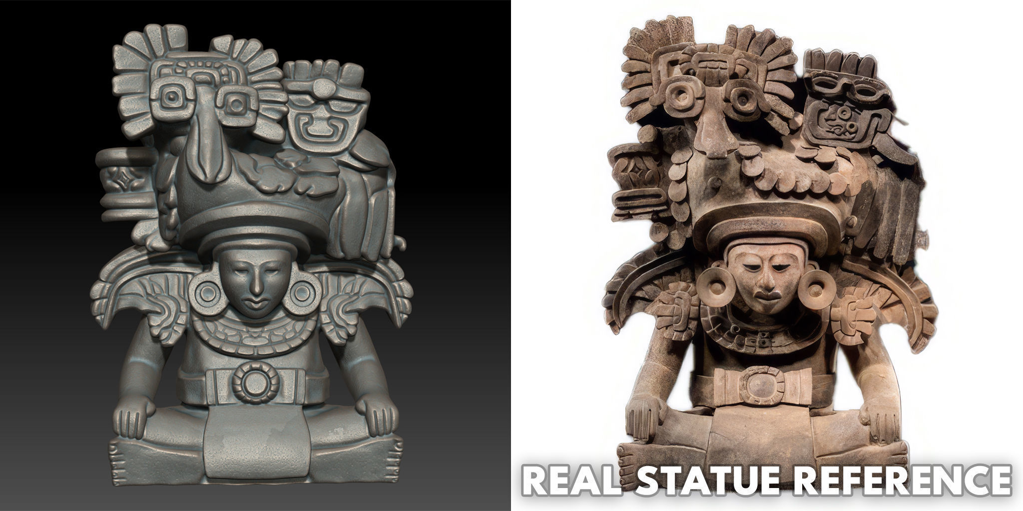 Ancient Mayan Statue Collection 241231 _4