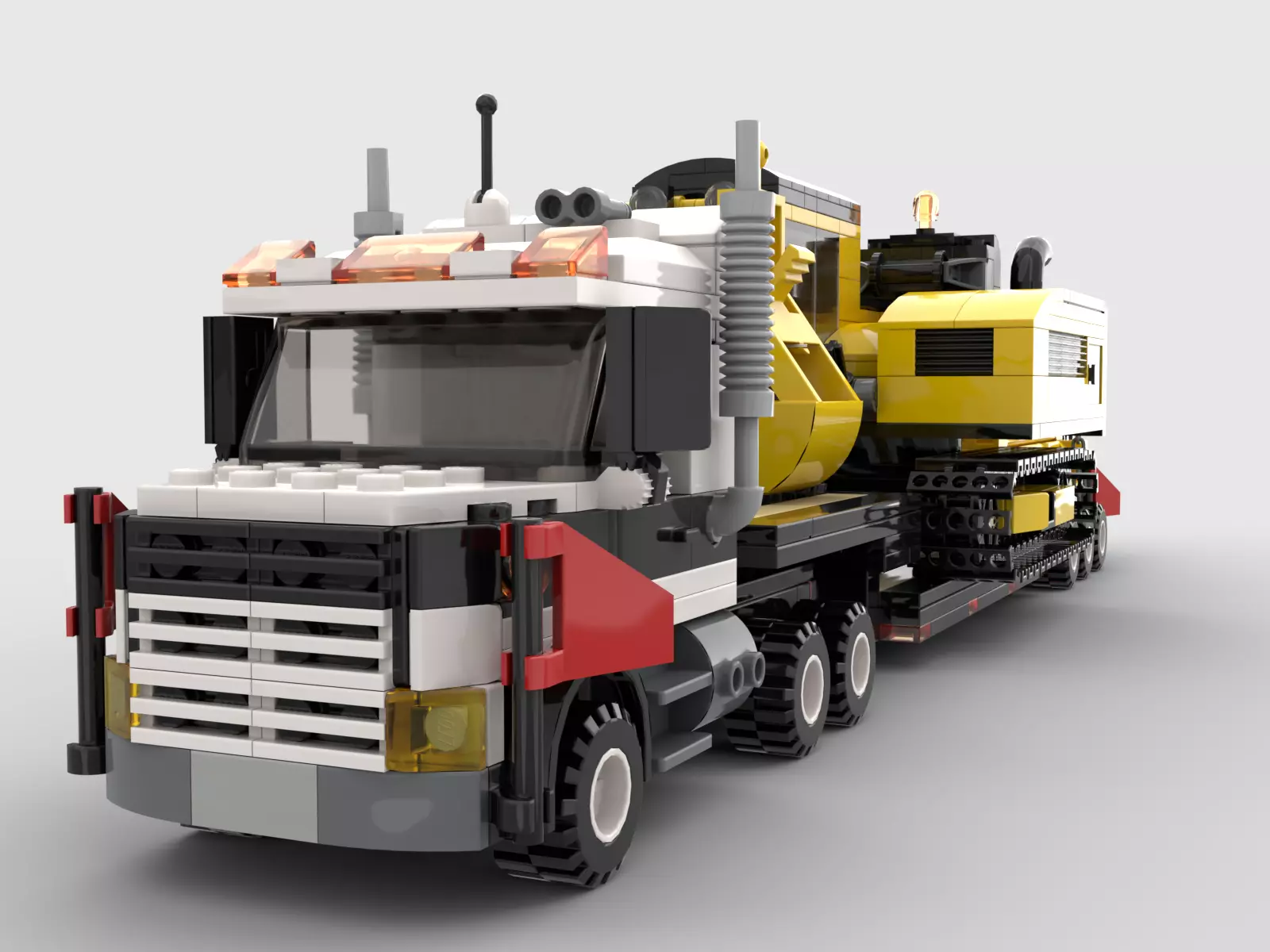 crawler crane transport crawler crane transport 3D model