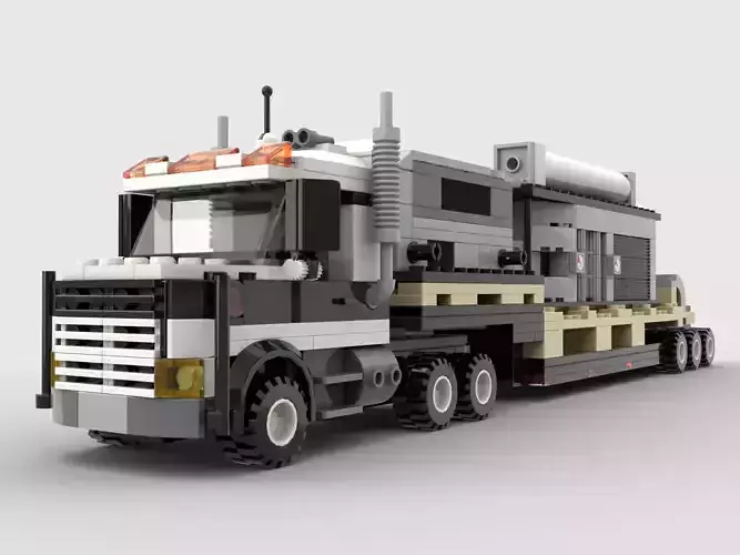 lowboy loaded lowboy loaded lowboy loaded  3D model