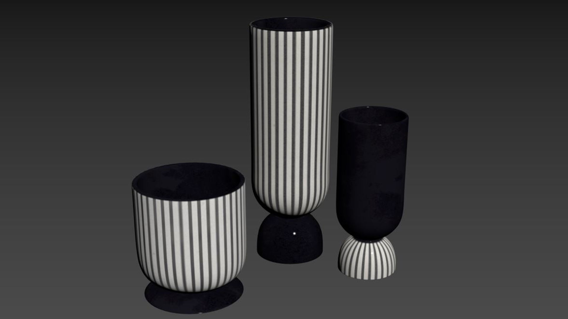Channeled Vase 3D model_5