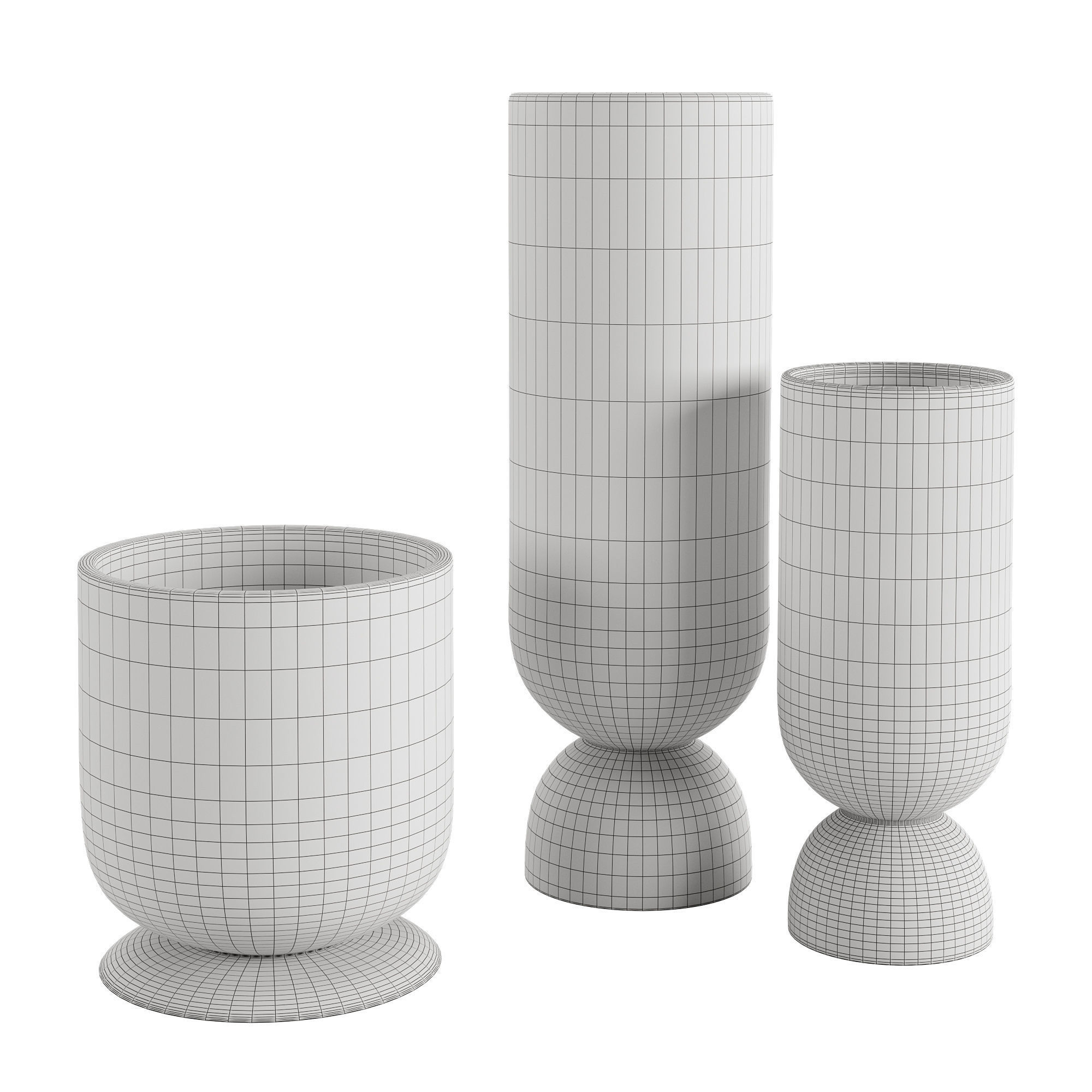 Channeled Vase 3D model_4