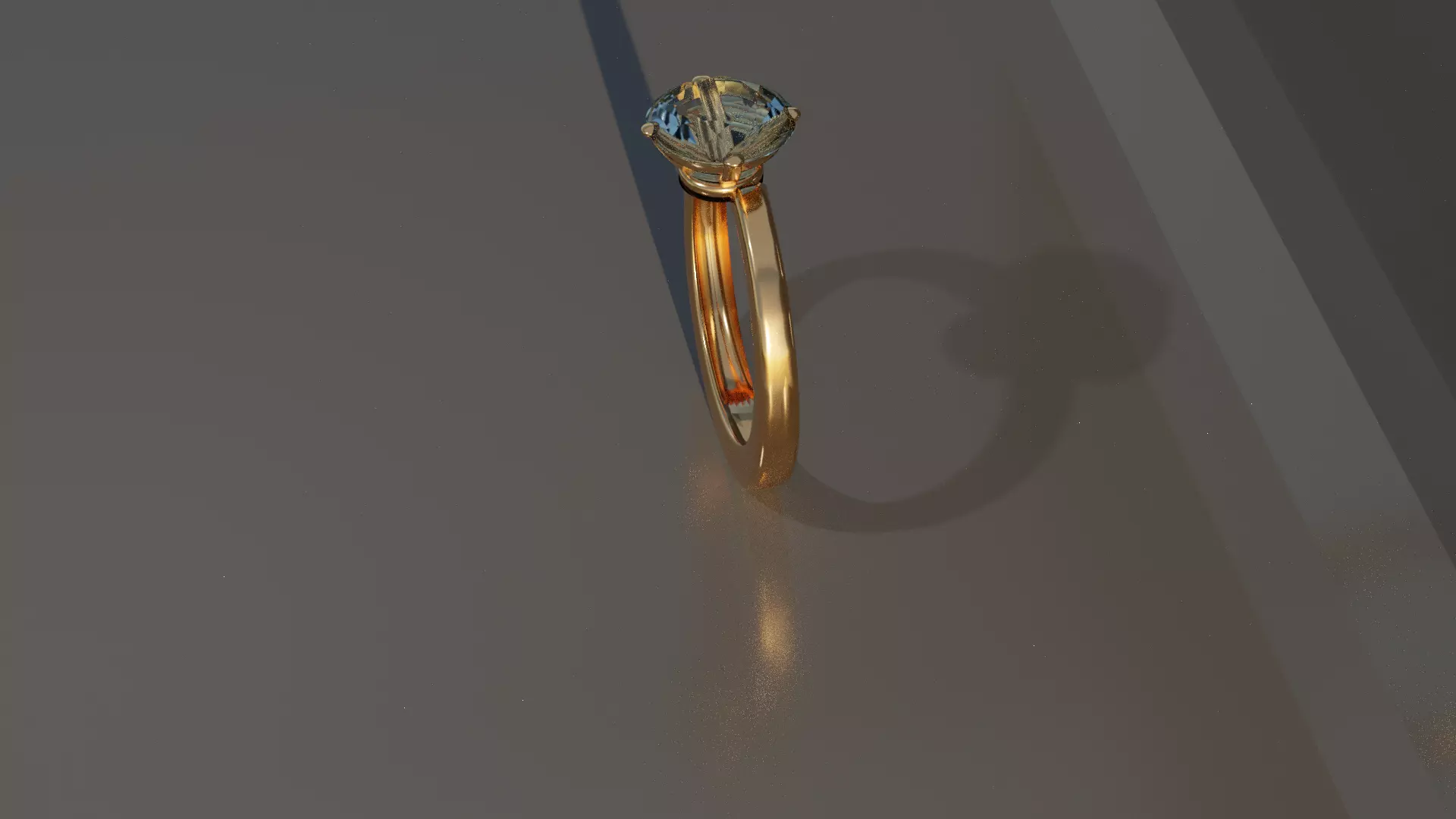diamond engagement ring 3D model