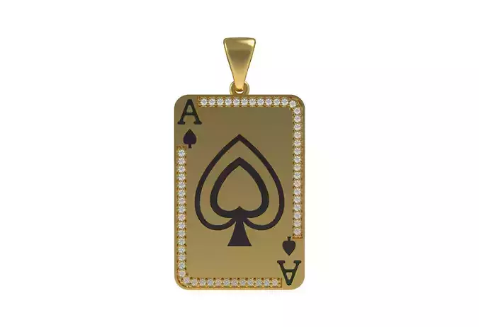 Ace Playing Card Pendant
