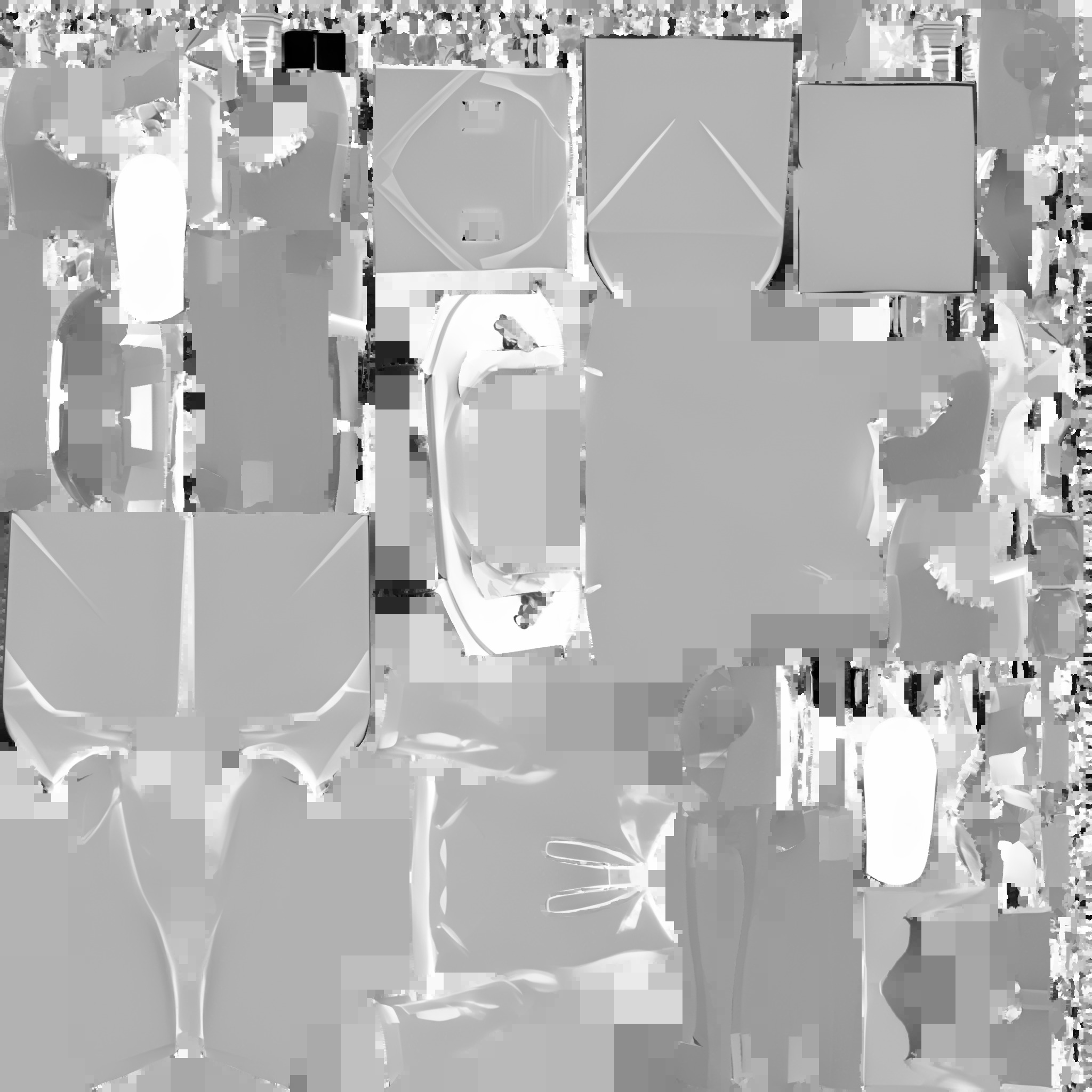 chico con caja en la cabeza  3D model_6