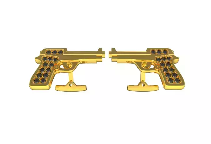 Gun Cufflinks