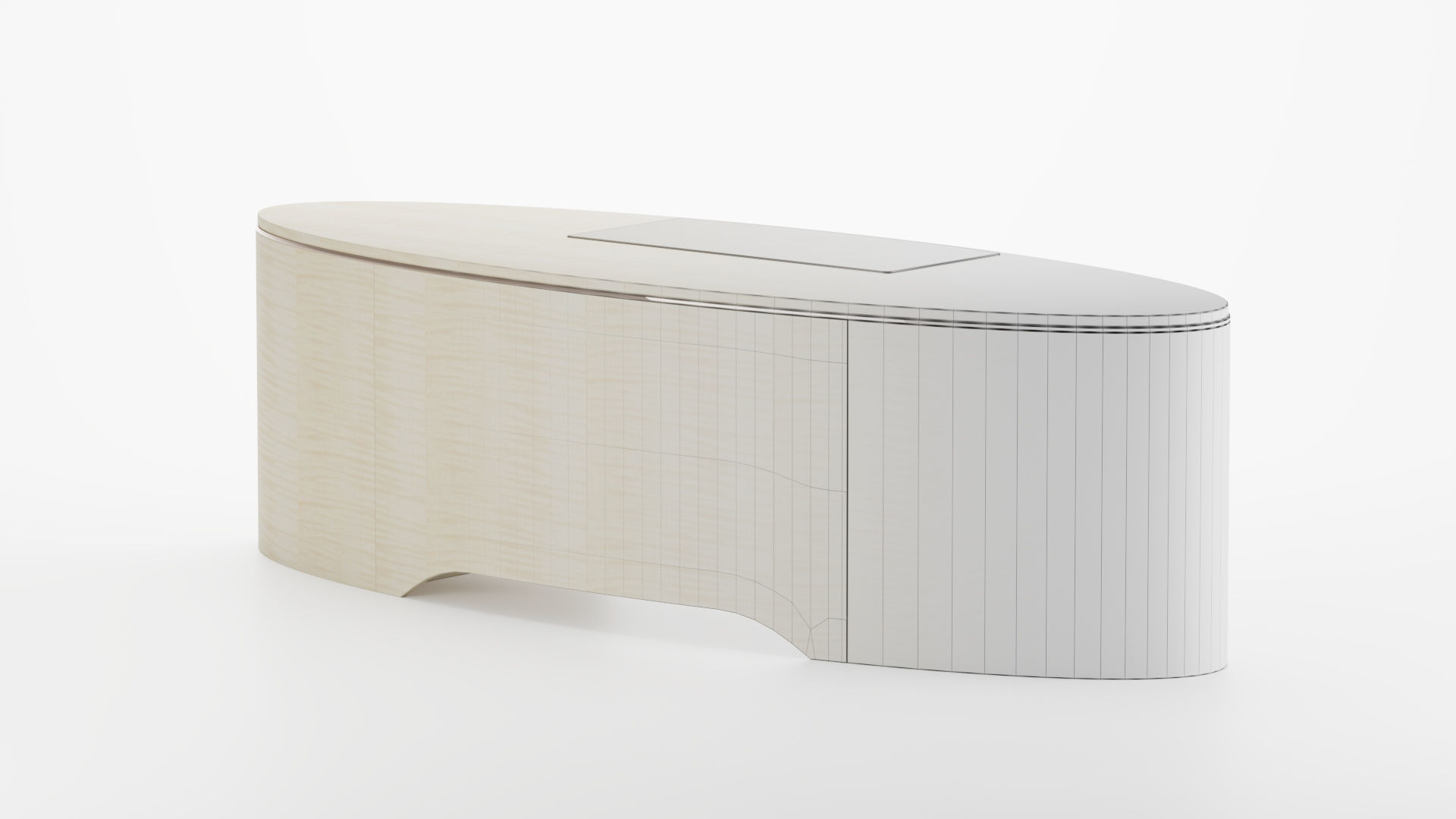 LONGHI Ida Writing Desk 3D model_12