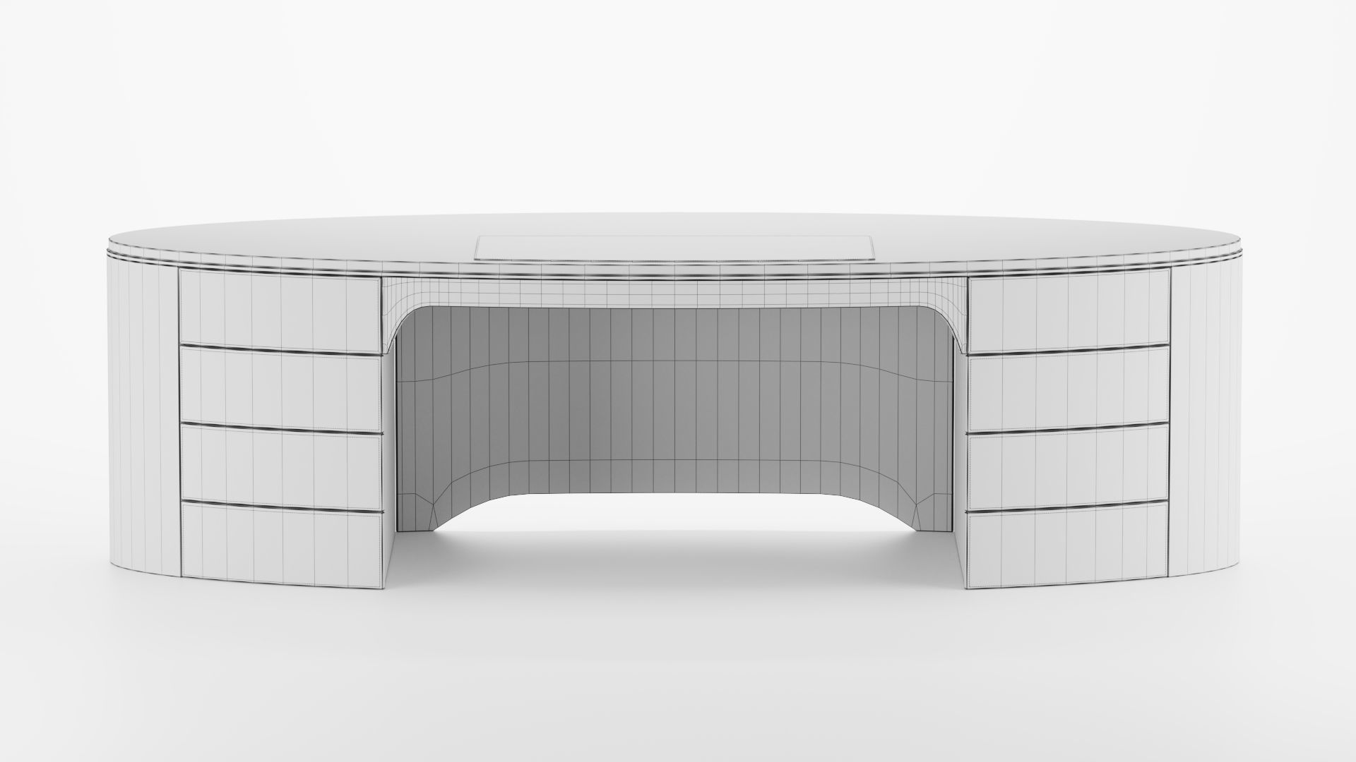 LONGHI Ida Writing Desk 3D model_5