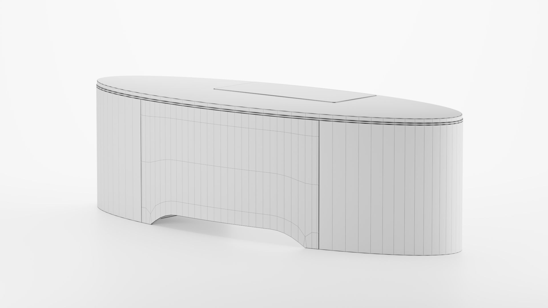 LONGHI Ida Writing Desk 3D model_8