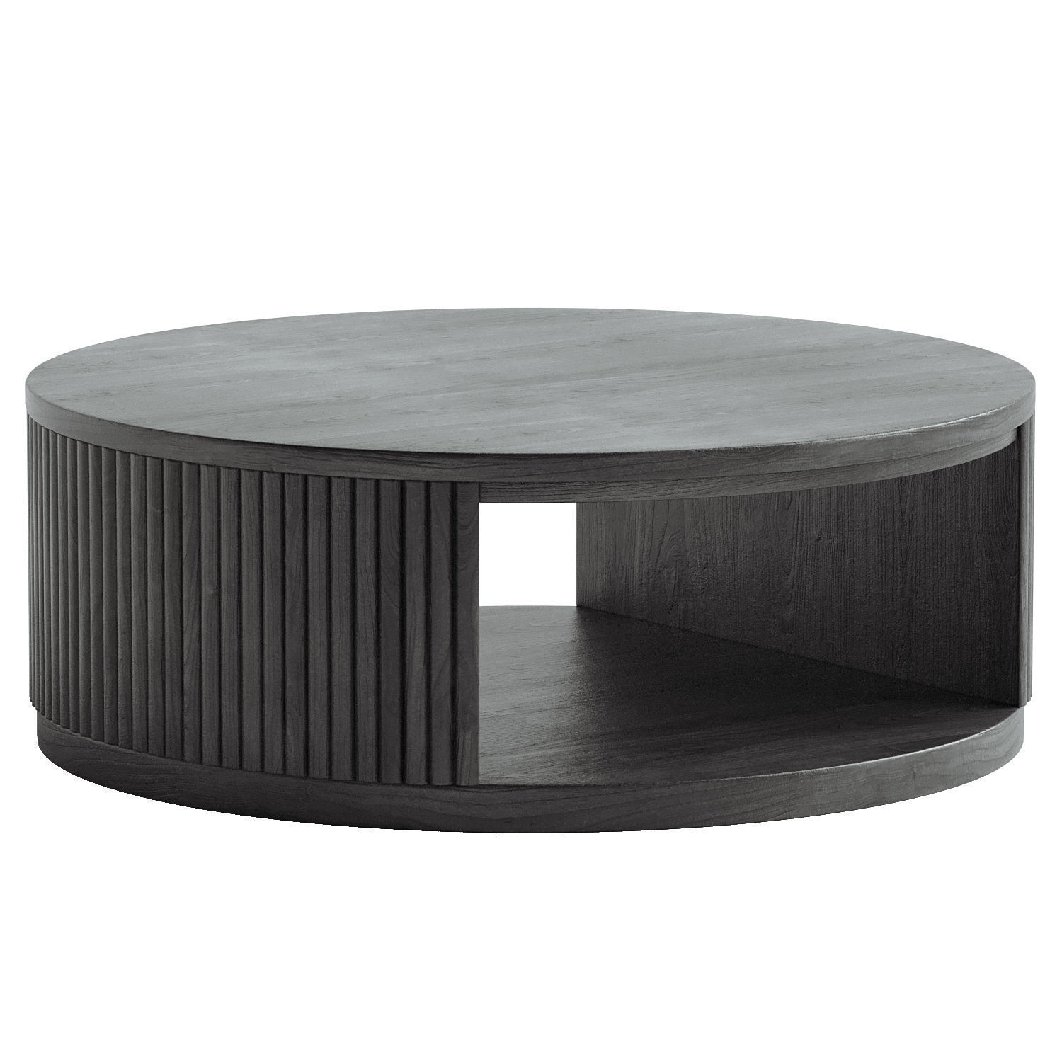 Fitzroy Modern Natural Acacia Coffee Table 3D model_2