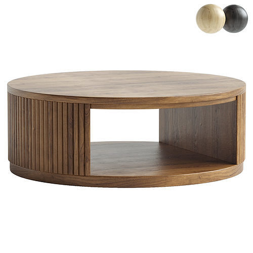 Fitzroy Modern Natural Acacia Coffee Table