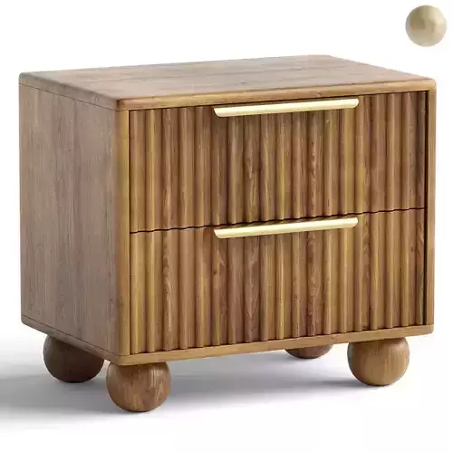 Camila 2 Drawer Nightstand