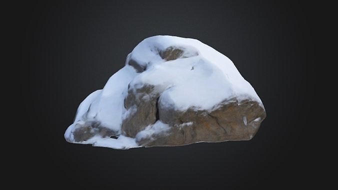 snow rock 3D model