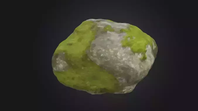 moss stone 3D Game Ready Model