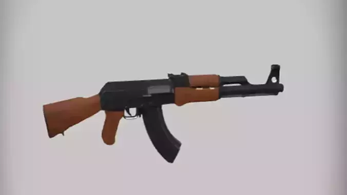 classic assault rifle 3D Game Ready Model