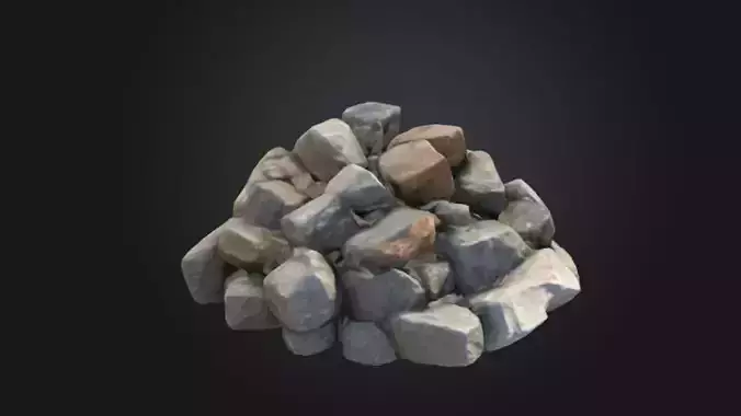 A group of irregular rocks