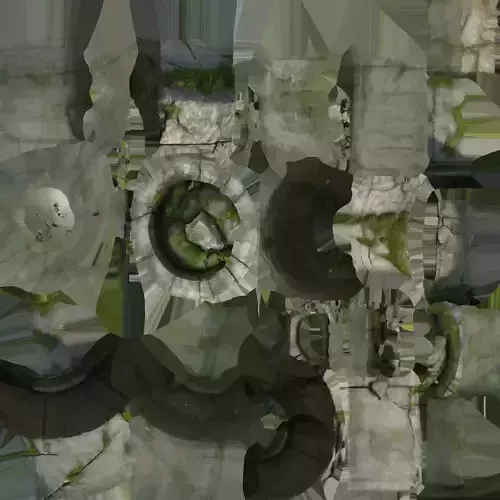 weathered stone pillar